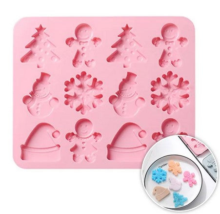 Christmas Icons Silicone Chocolate Mould 12 Pieces