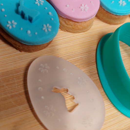 Mini Easter Egg with Cute Bunny Embossing plates
