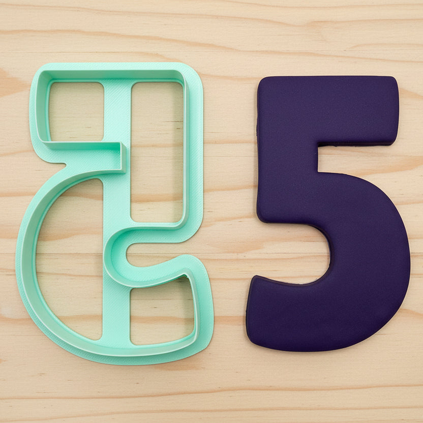 Number 5 Cookie Cutter