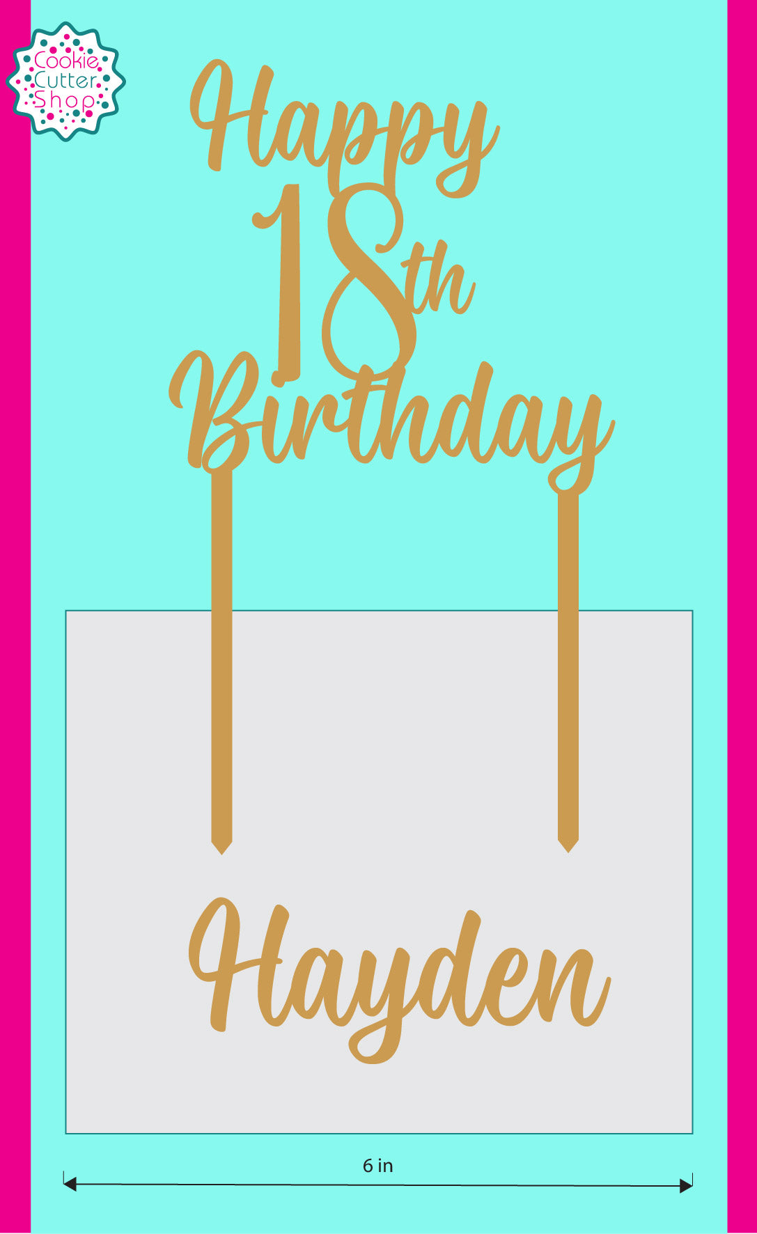 Custom Happy 18th Hayden
