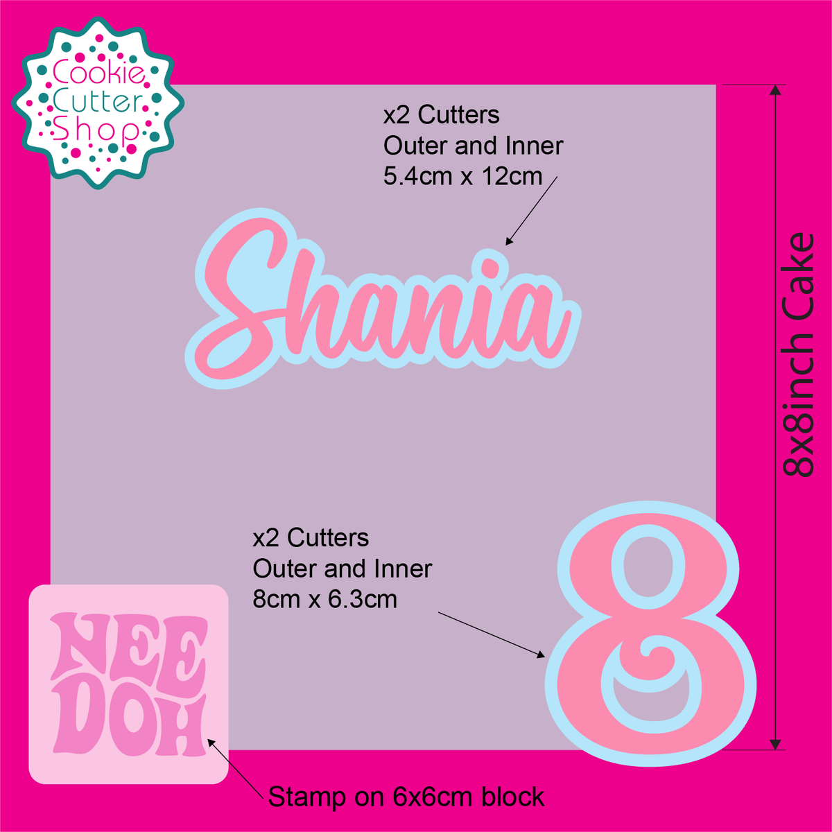 Custom Birthday Set Cutters