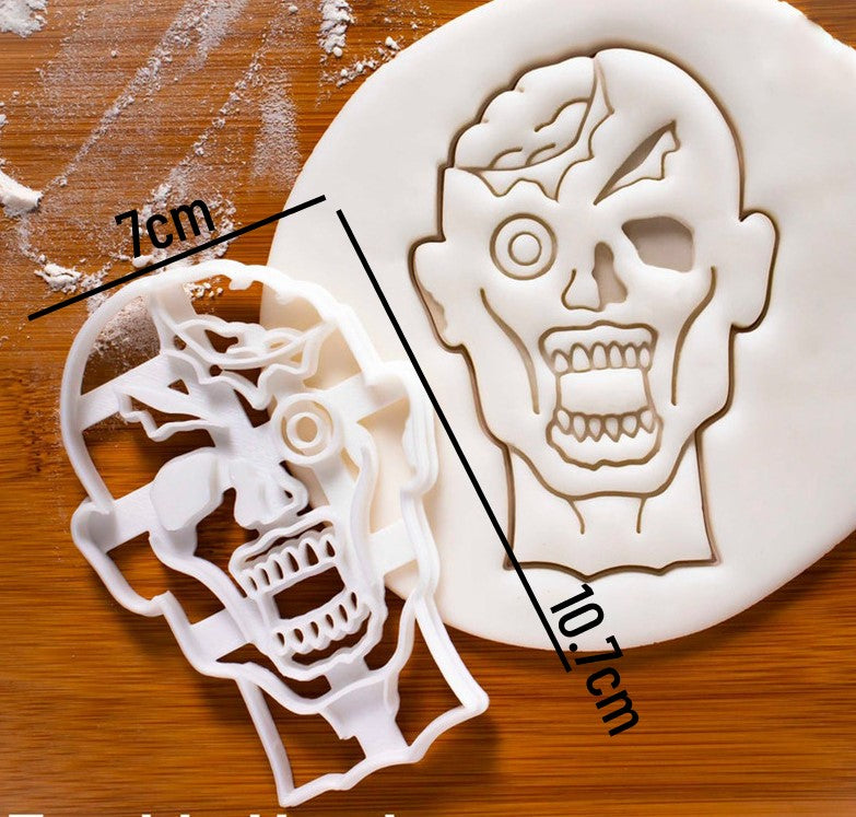 Halloween Zombie Head Cookie Cutter