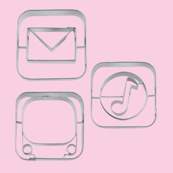 Apps Cookie Cutter Set