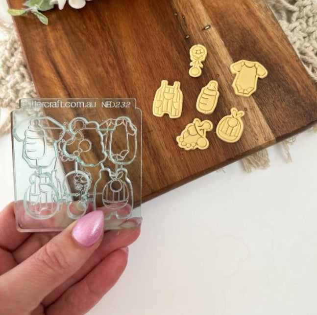 Baby Icons Emboss Stamp & Cut Double Up