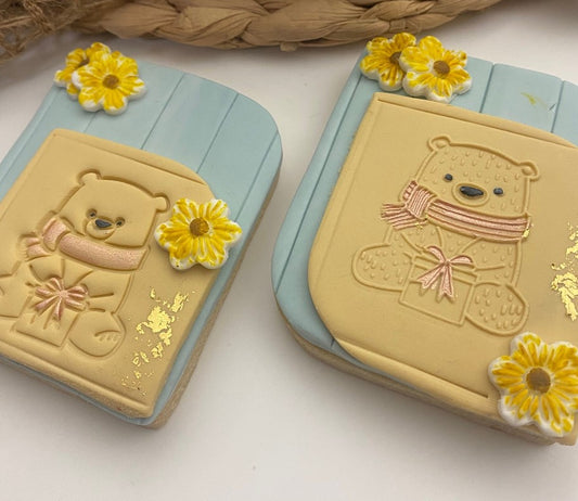 Bear Double Up Cookie Stamp Emboss & Deboss