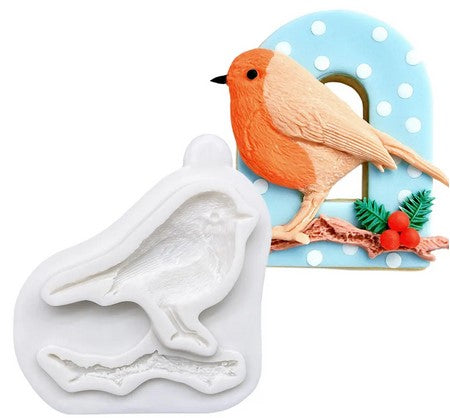 Bird on Branch Fondant Silicone Mould