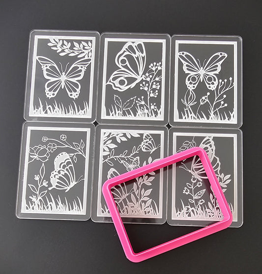Spring Butterfly & Flower Debosser & Cookie Cutter Set