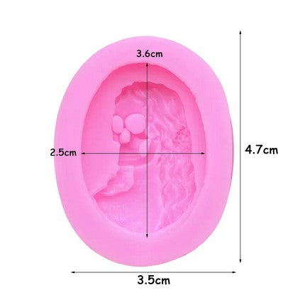 Skull Cameo Fondant Silicone Mould | Cookie Cutter Shop Australia