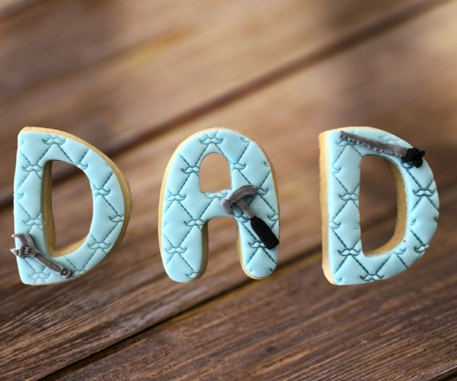 Father's Day Alphabet Letters D & A Cookie Cutters