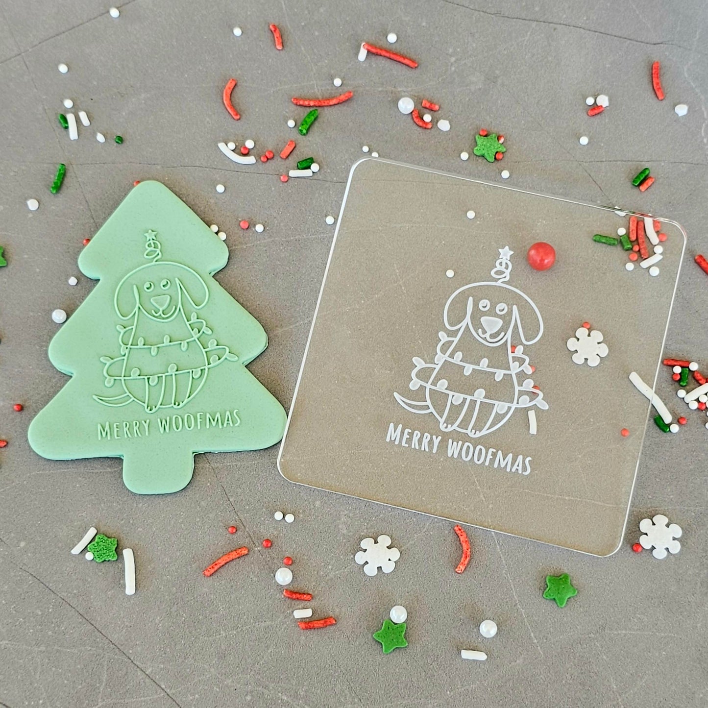 'Merry Woofmas' Fondant Embosser