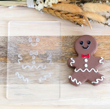 Gingerbread Man Cookie Cutter & Debosser Set