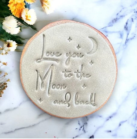 'Love you to the Moon and back' Fondant Cookie Stamp