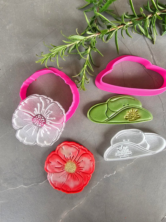 Poppy & Slouch Hat Cookie Cutter & Stamp Set