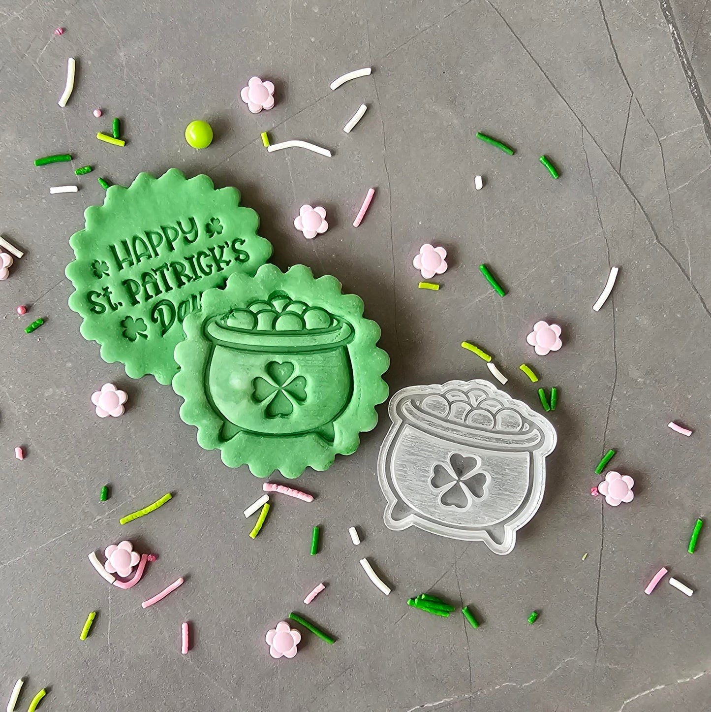 Pot of Gold Fondant Stamp