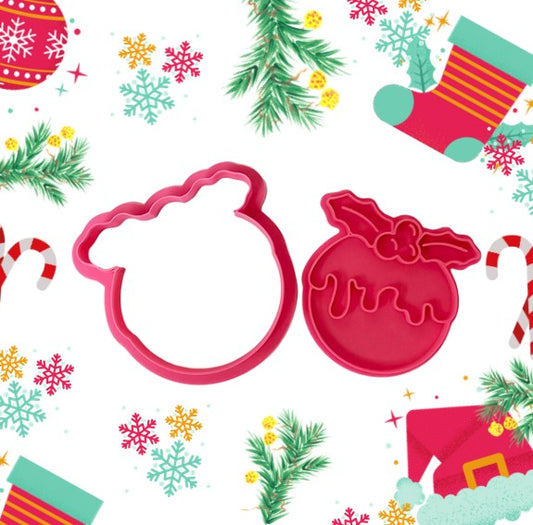 Plum Pudding Cookie Cutter & Stamp Set