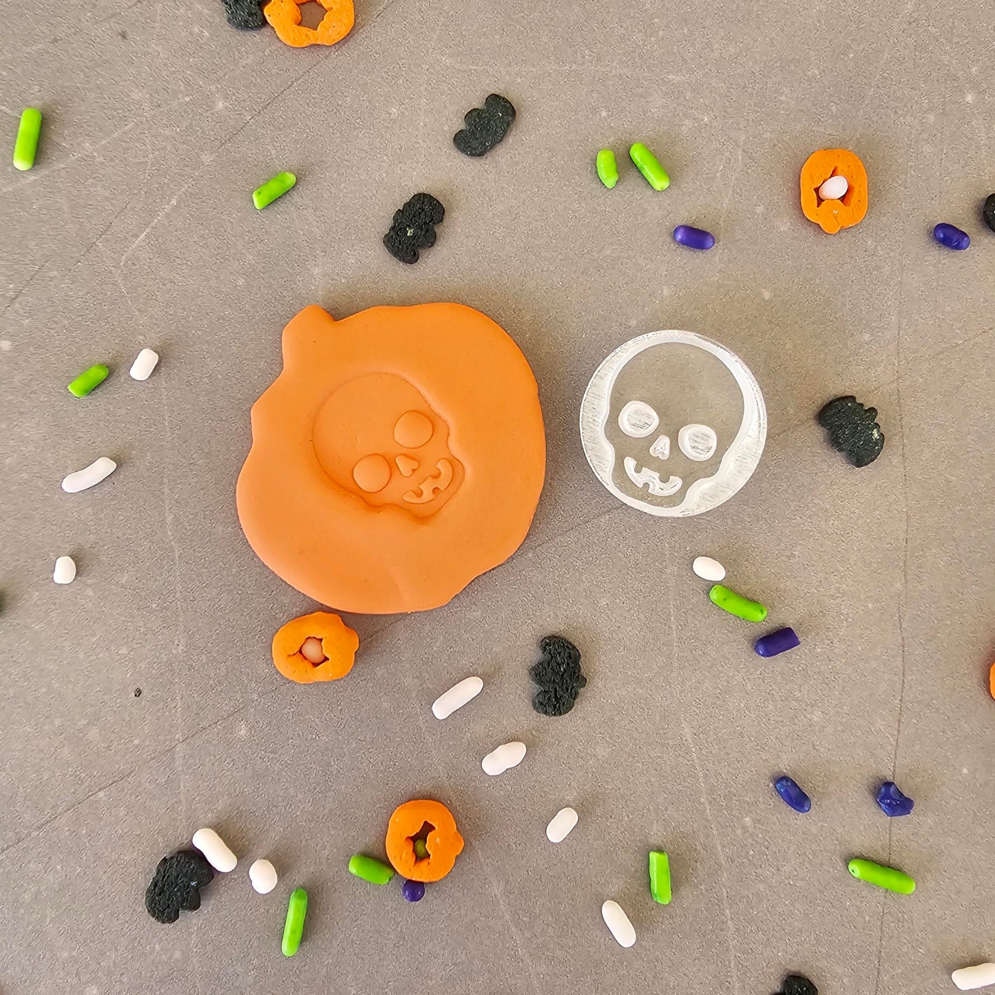 Halloween Skull Mini Fondant Stamp | Cookie Cutter Shop Australia