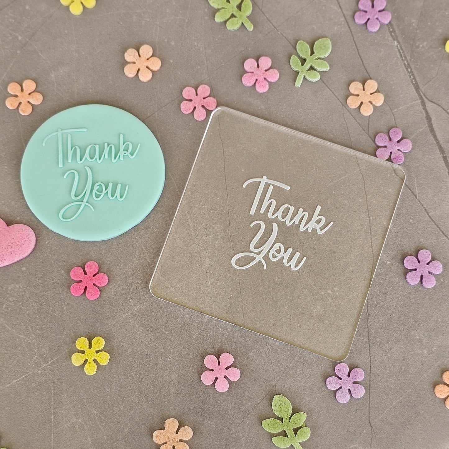 Thank You Handwritten Fondant Embosser