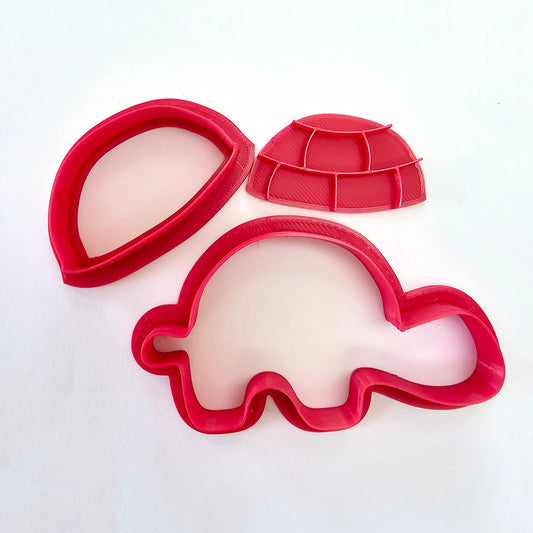 Turtle Cookie Cutter with Stamp Set