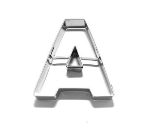 Letter A 6.5 cm Cookie Cutter Stainless Steel-Cookie Cutter Shop Australia