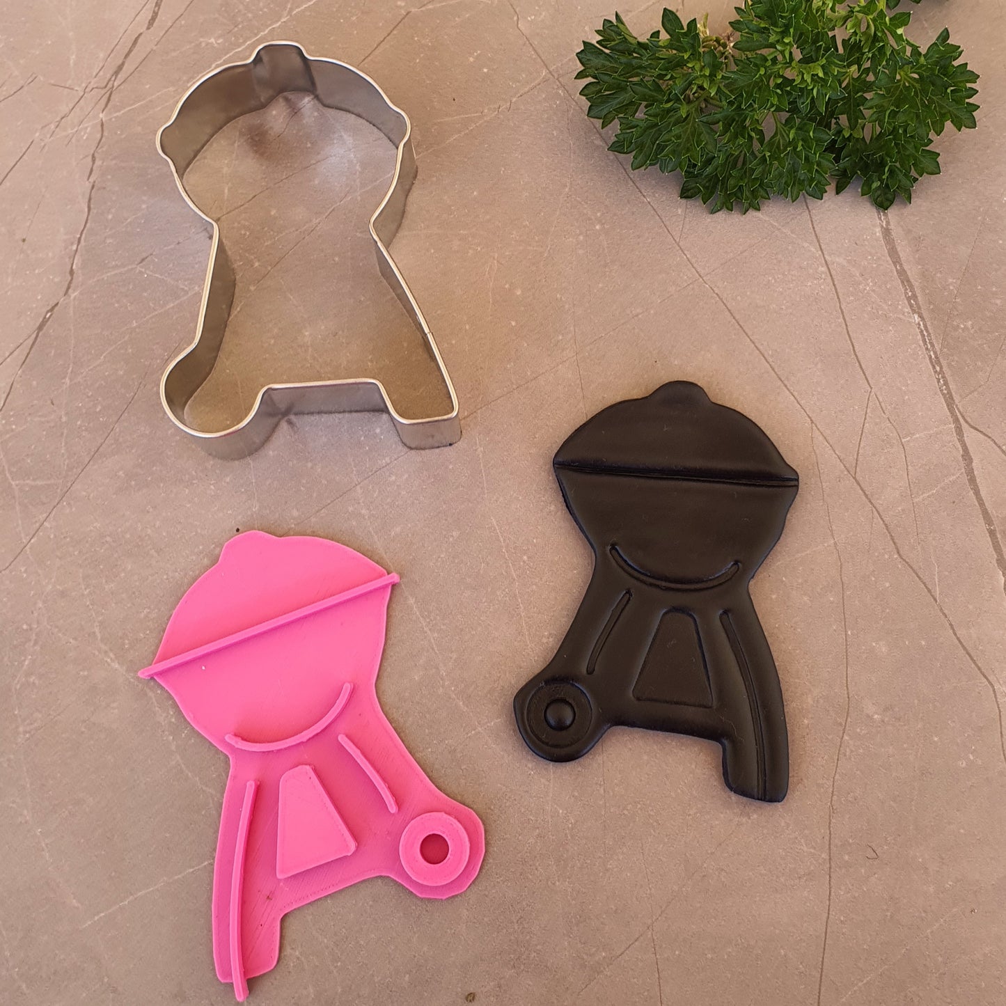 BBQ Cookie Cutter & Embosser Set