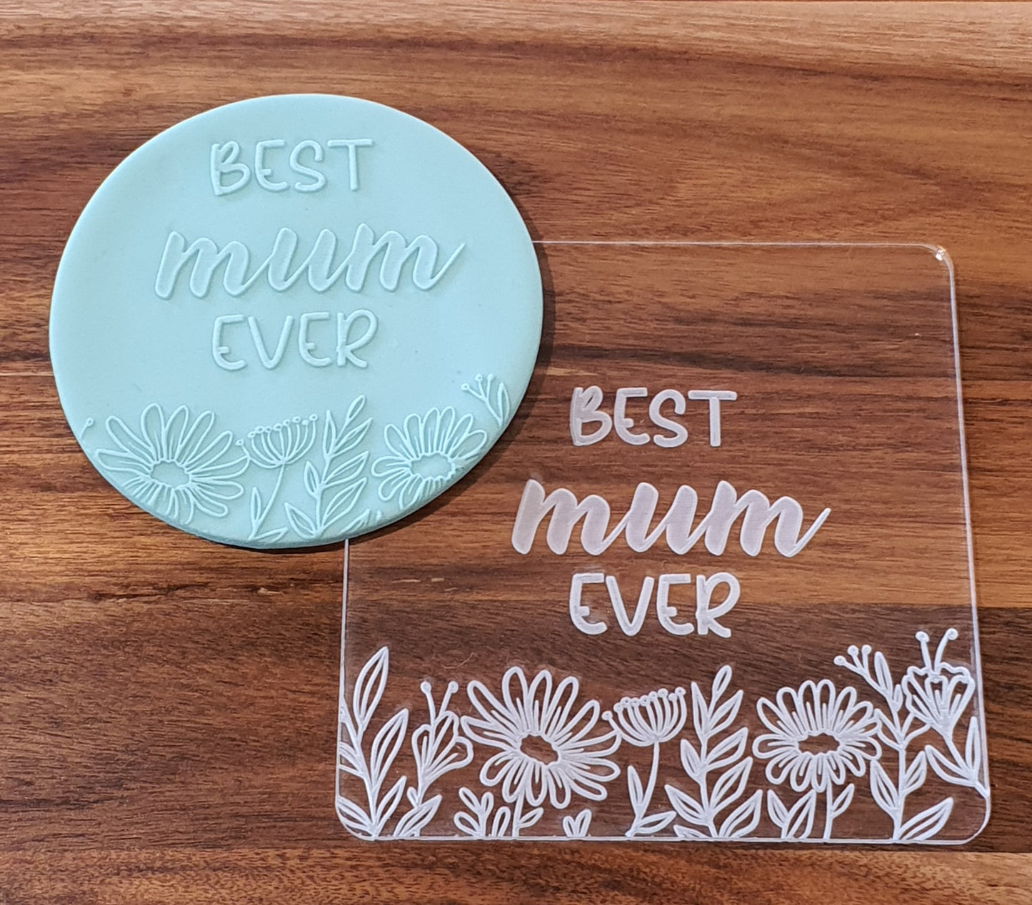 Best Mum Ever Fondant Debosser | Cookie Cutter Shop Australia