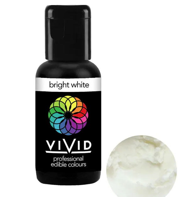 VIVID Bright White Gel Food Colour | Cookie Cutter Shop Australia