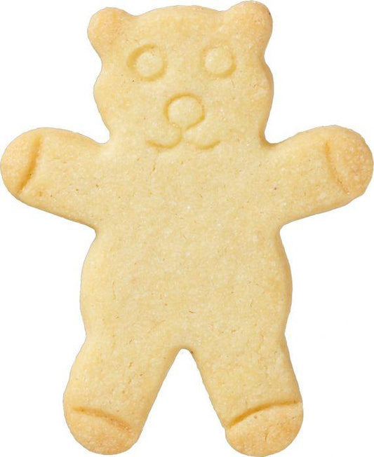 Teddy Bear Cookie Cutter with Embossed Face Detail