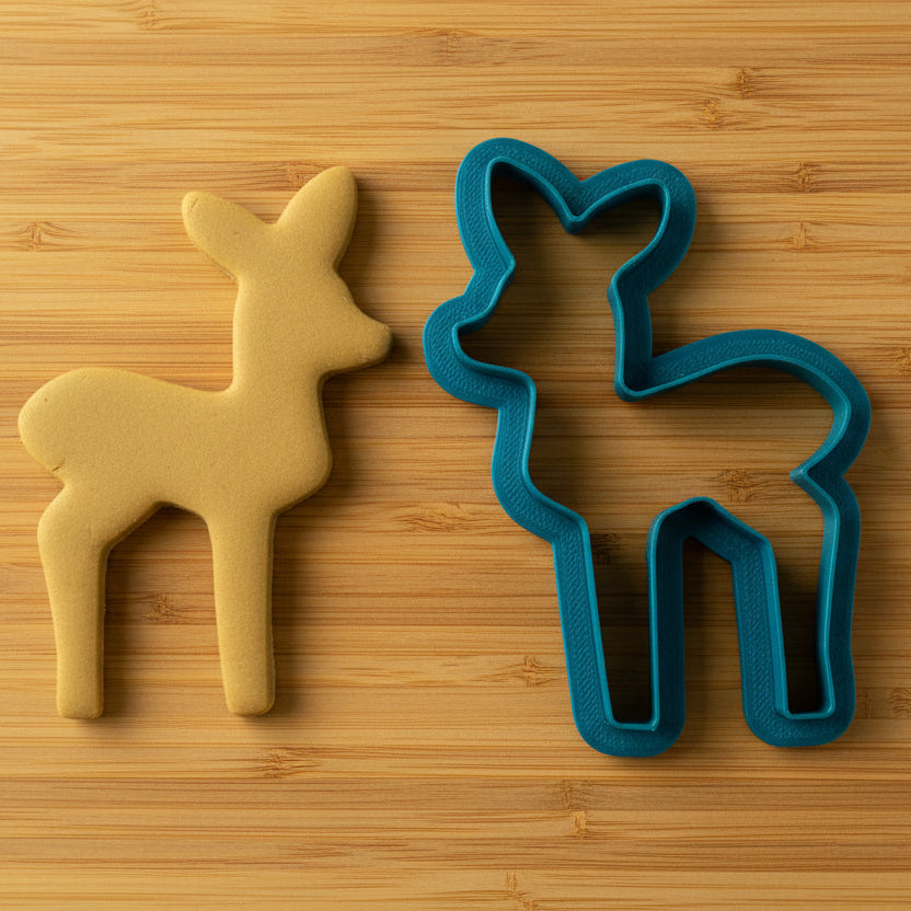 Deer 10cm Cookie Cutter-Cookie Cutter Shop Australia