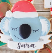 Koala Bear with Banner 11 cm | Cookie Cutter Shop Australia