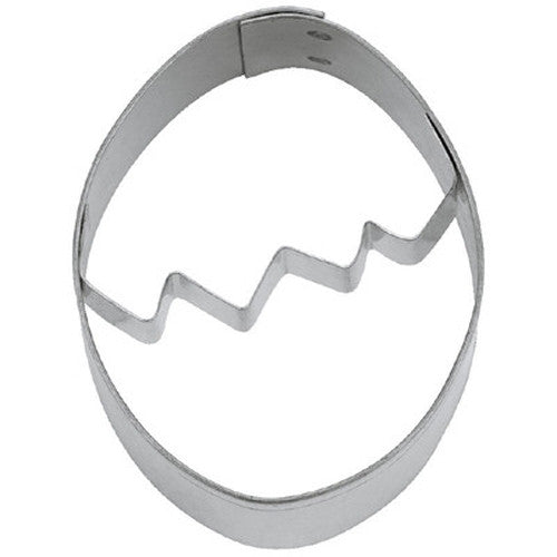 Easter Egg with Crackline Stainless Steel 5.5cm Cookie Cutter-Cookie Cutter Shop Australia