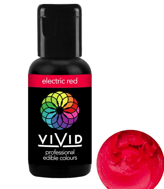 VIVID Electric Red Gel Food Colour | Cookie Cutter Shop Australia