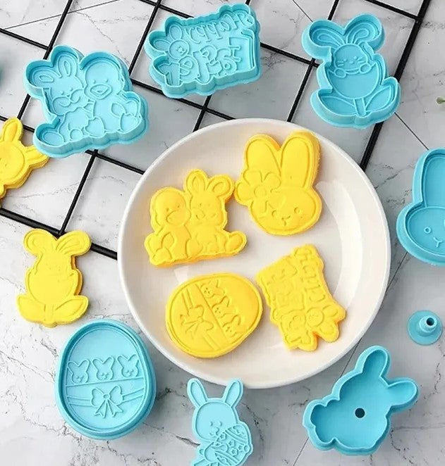 Happy Easter Plunger Cookie Cutter Set