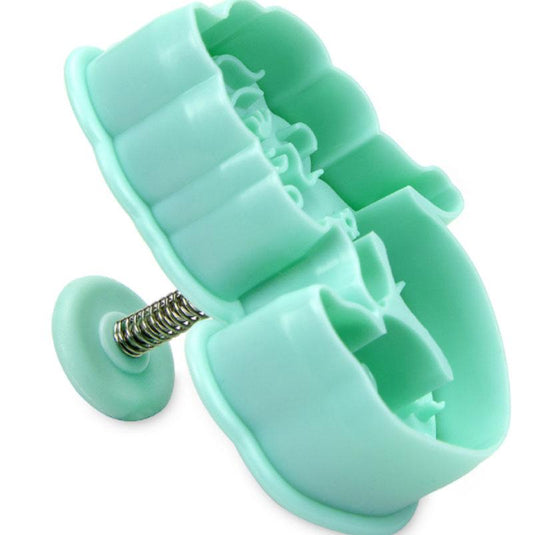 Mermaid Turquoise 6cm Plastic Embossed Cookie Cutter-Cookie Cutter Shop Australia