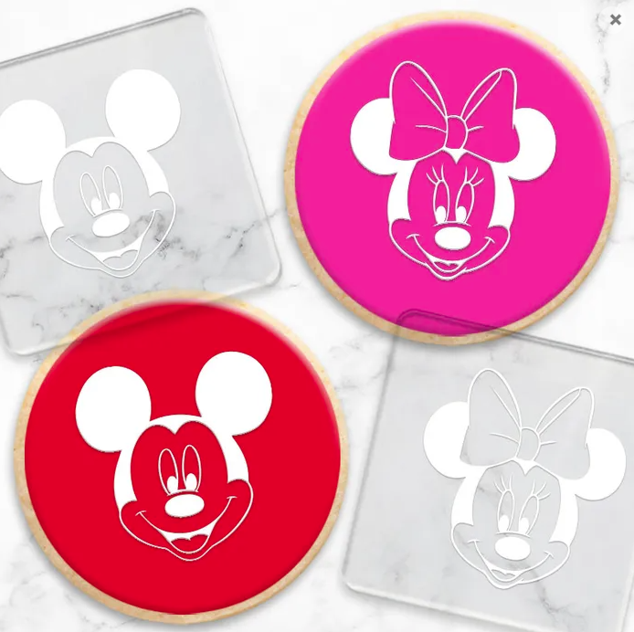 Mickey and Minnie Mouse Fondant Debosser Set of 2 | Cookie Cutter Shop Australia