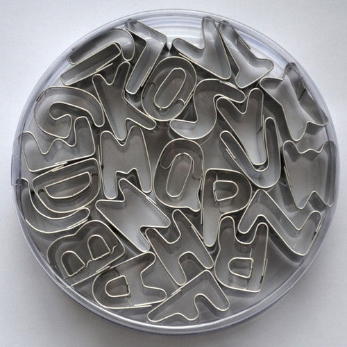 Mini Alphabet Stainless Steel 2.5cm Set of 26 Cookie Cutters | Cookie Cutter Shop Australia