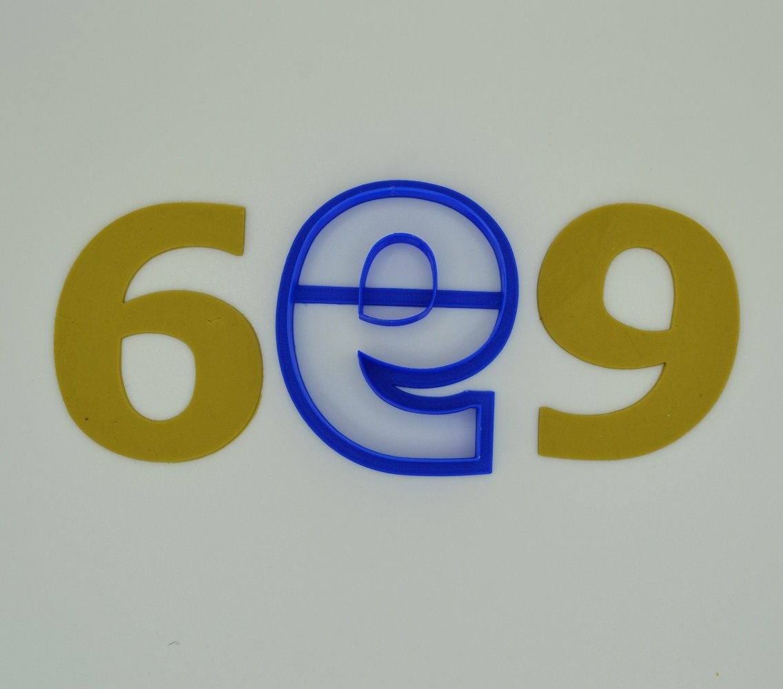 Number 6 or 9 Cookie Cutter 8cm Tall-Cookie Cutter Shop Australia