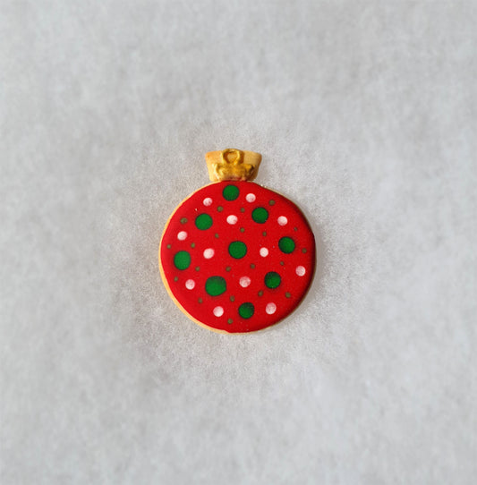 Round Christmas Ornament Cookie Cutter 8cm