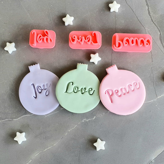 Round Christmas Ornament Cookie Cutter 5.5cm