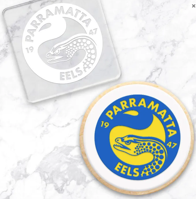 Parramatta Eels NRL Fondant Debosser | Cookie Cutter Shop Australia