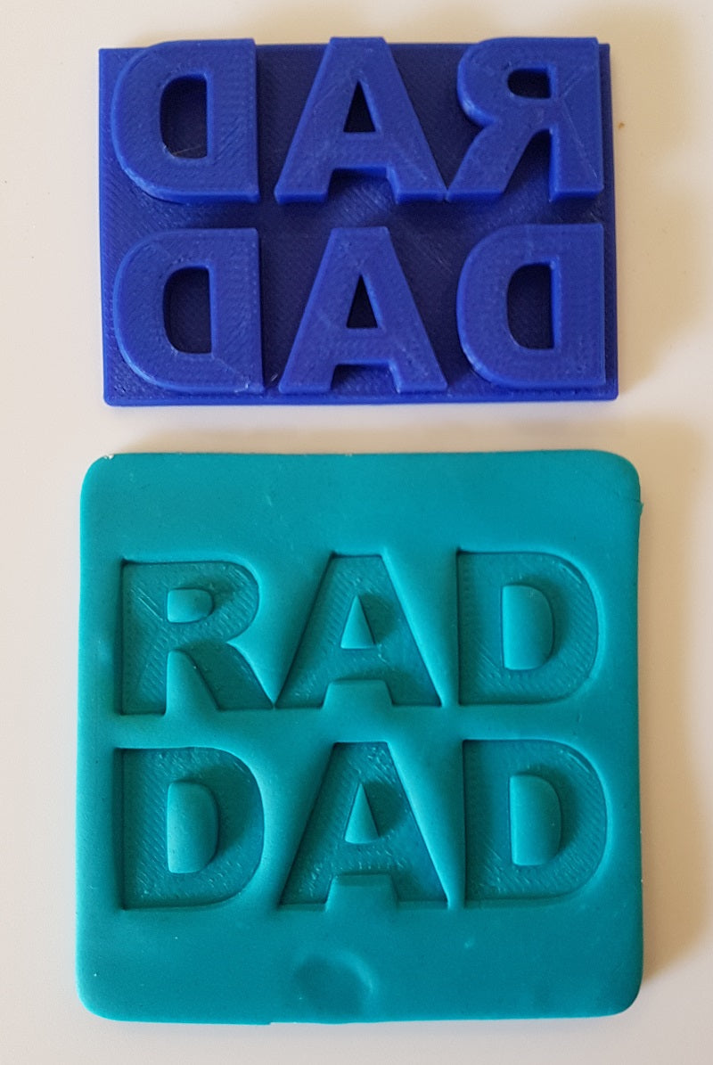 Rad Dad Cookie Embossing Stamp-Cookie Cutter Shop Australia