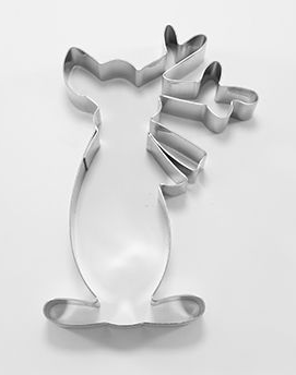 Reindeer Cookie Cutter with Scarf | Cookie Cutter Shop Australia