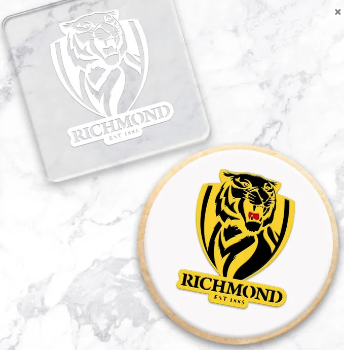 Richmond Tigers AFL Fondant Embosser | Cookie Cutter Shop Australia