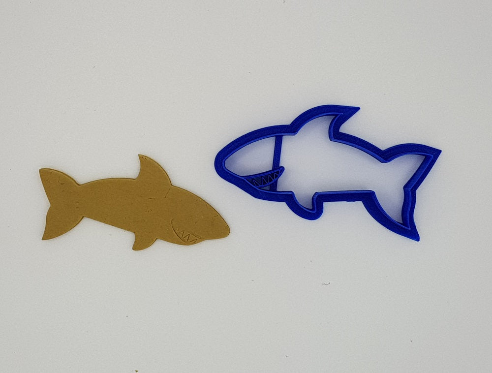 Shark With Teeth Detail 10cm Cookie Cutter-Cookie Cutter Shop Australia