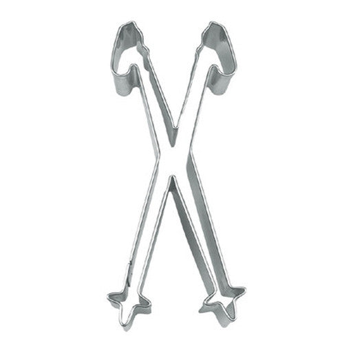 Ski Poles Cookie Cutter-Cookie Cutter Shop Australia