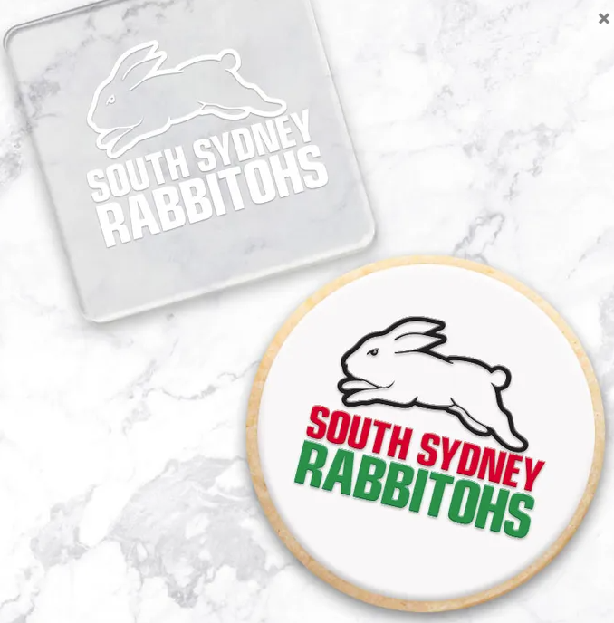 South Sydney Rabbitohs NRL Debosser | Cookie Cutter Shop Australia