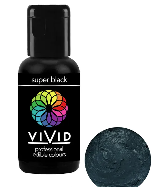 VIVID Super Black Gel Food Colour 21g | Cookie Cutter Shop Australia