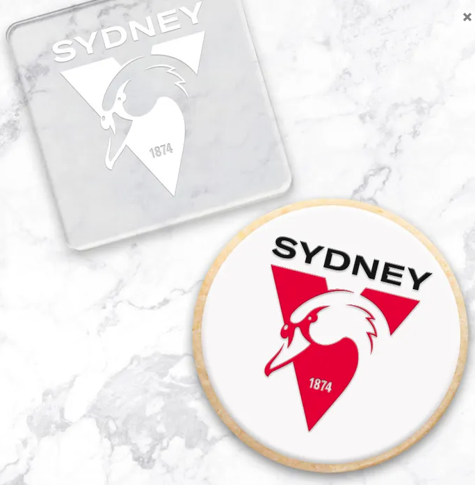 Sydney Swans AFL Fondant Debosser | Cookie Cutter Shop Australia
