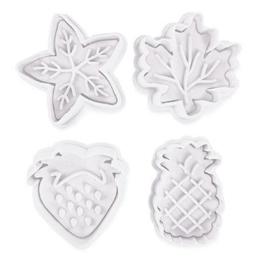 Tutti Frutti Fondant Cutter Set 4 Piece-Cookie Cutter Shop Australia