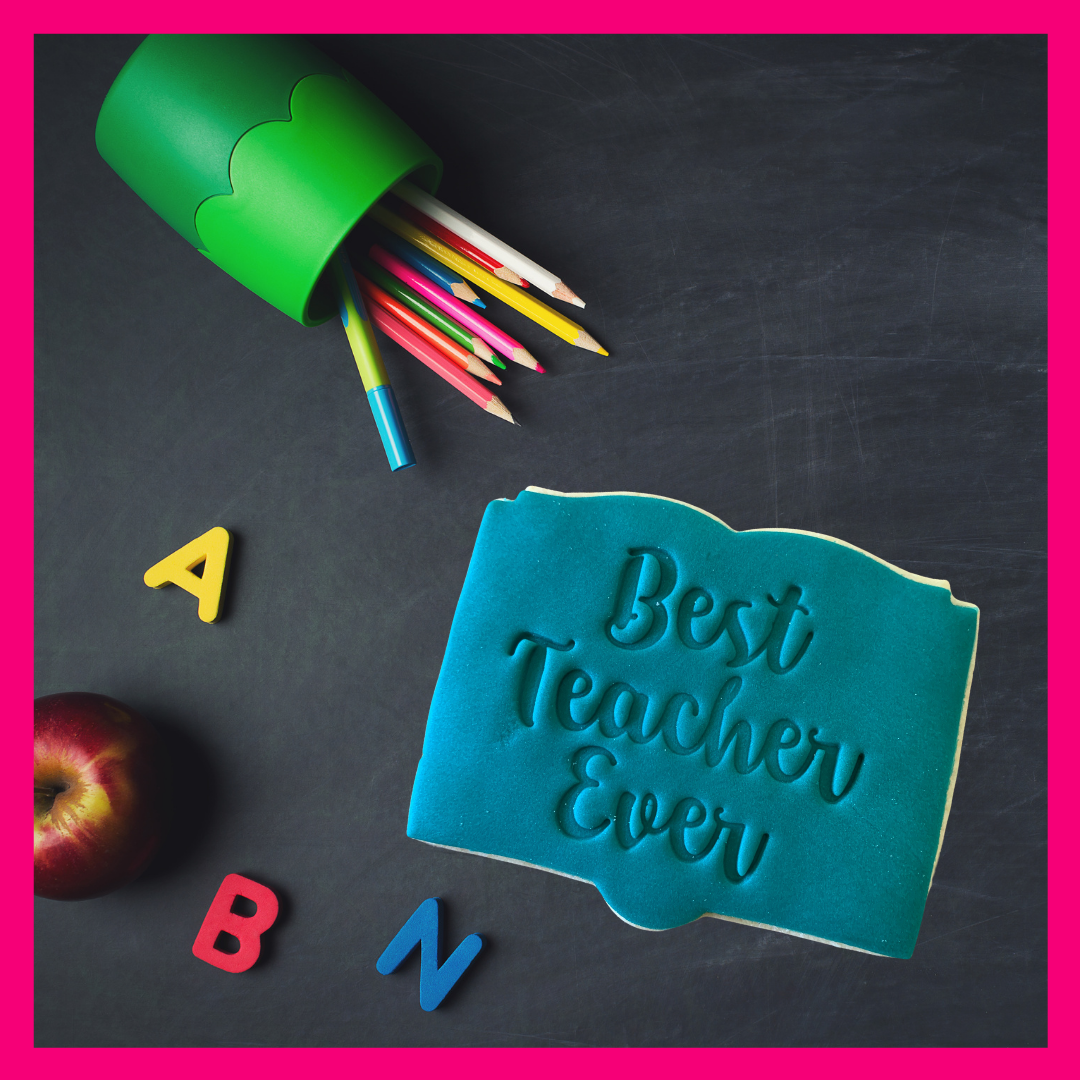 Teacher Appreciation Cookie Cutter and Embosser Set 4