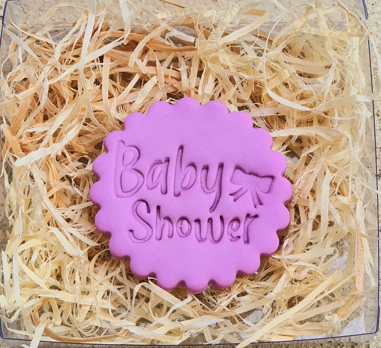 Baby Shower with Bow Stamp